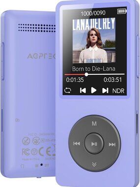 64GB Bluetooth MP3 Player, Portable Music Player with 1.8'' Screen, Compact